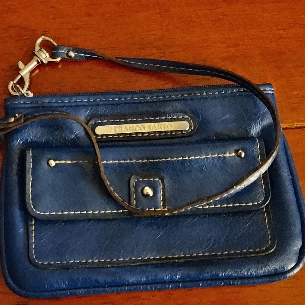 Low Start Franco Sarto Blue Wristlet